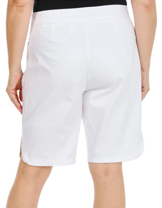Thumbnail 3: Coral Bay Women's Plus Rhinestone Dolphin Hem Shorts 