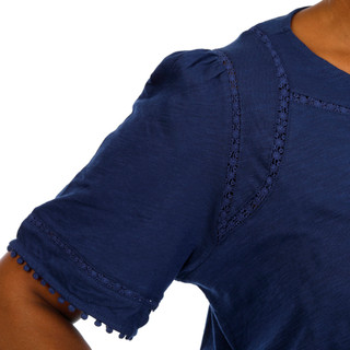 Thumbnail 3: Coral Bay Plus Short Sleeve Lace Trim Top 