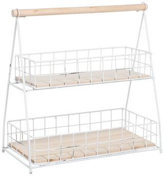 Thumbnail 1: RGI 2 Tier Wooded Fruit Tray 