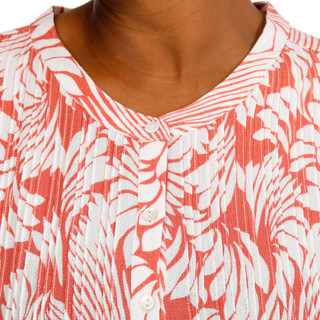 Thumbnail 3: Coral Bay Plus Short Sleeve Pintuck Print Top 