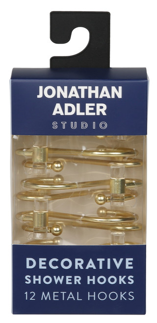Thumbnail 1: Jonathan Adler 12 Pk Decorative Metal Shower Hooks 