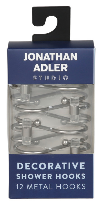 Thumbnail 1: Jonathan Adler 12 Pk Decorative Metal Shower Hooks 