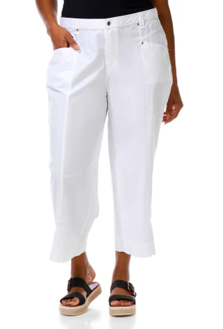 Thumbnail 1: Coral Bay Plus Stretch Poplin Capris 