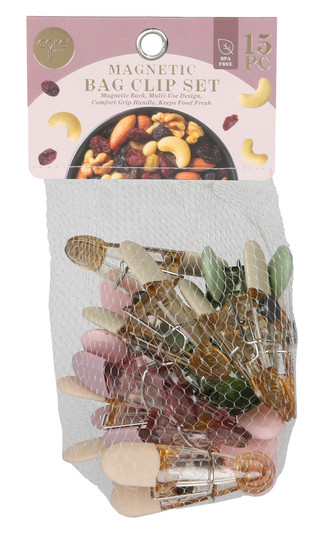 Thumbnail 1: CORE HOME 15 Pk Magnetic Bag Clips 