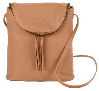 Thumbnail 1: American Leather Co Hampton Large Zip Around Crossbody Bag 