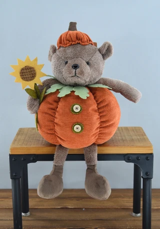 Thumbnail 2: Brighten the Season 20 in Harvest Bear Pumpkin Home Accent 