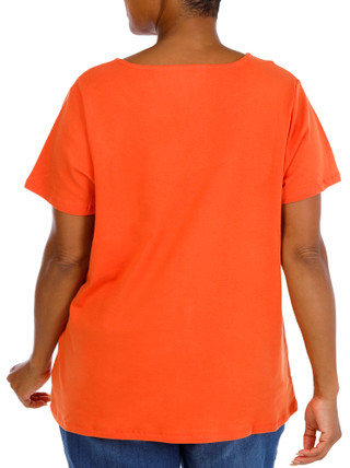 Thumbnail 2: Coral Bay Plus Split Grommet Neck Top 