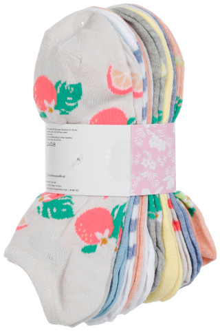 Thumbnail 2: Caribbean Joe Women's 10 Pk Low Cut Socks 