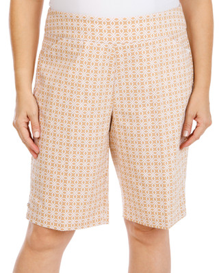 Thumbnail 1: Coral Bay Women's Plus Grommet Hem Shorts 