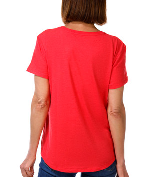 Thumbnail 3: REEL LEGENDS Women's Short Sleeve V Neck Graphic Tee 