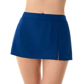 Thumbnail 1: American Beach Women's Solid Shaper Skirt Swim Bottoms 