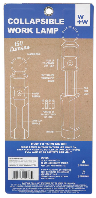 Thumbnail 2: W+W Collapsible Work Lamp 