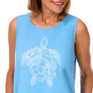 Thumbnail 3: REEL LEGENDS Women's Sleeveless Graphic Tank 