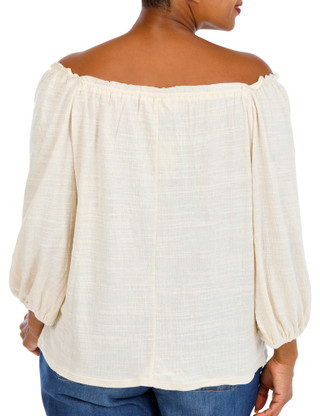 Thumbnail 2: MAX STUDIO Plus Square Neck Top 