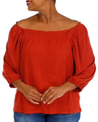 Thumbnail 1: MAX STUDIO Plus Square Neck Top 