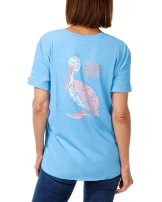 Thumbnail 1: REEL LEGENDS Women's Short Sleeve Relaxed Pocket Graphic Tee 