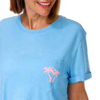 Thumbnail 4: REEL LEGENDS Women's Short Sleeve Relaxed Pocket Graphic Tee 