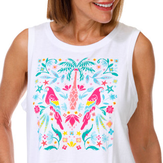 Thumbnail 3: REEL LEGENDS Women's Sleeveless Graphic Tank 