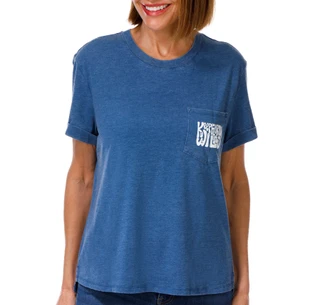 Thumbnail 1: REEL LEGENDS Women's Short Sleeve Relaxed Pocket Graphic Tee 