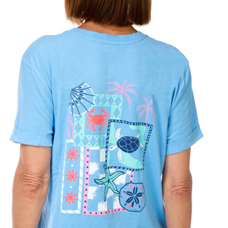 Thumbnail 2: REEL LEGENDS Women's Short Sleeve Relaxed Pocket Graphic Tee 