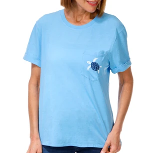 Thumbnail 4: REEL LEGENDS Women's Short Sleeve Relaxed Pocket Graphic Tee 