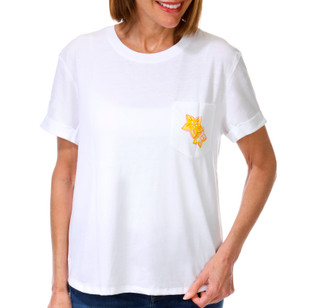 Thumbnail 1: REEL LEGENDS Women's Short Sleeve Relaxed Pocket Graphic Tee 