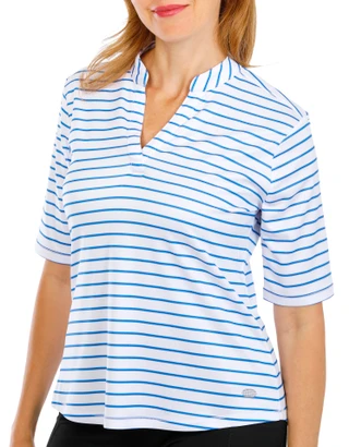 Thumbnail 1: REEL LEGENDS Women's Short Sleeve Freeline Split Neck Top 