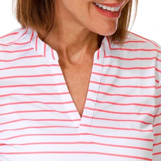 Thumbnail 2: REEL LEGENDS Women's Short Sleeve Freeline Split Neck Top 