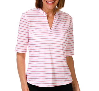 Thumbnail 1: REEL LEGENDS Women's Short Sleeve Freeline Split Neck Top 