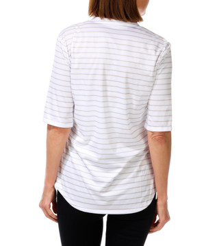 Thumbnail 3: REEL LEGENDS Women's Short Sleeve Freeline Split Neck Top 