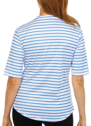 Thumbnail 4: REEL LEGENDS Women's Short Sleeve Freeline Split Neck Top 