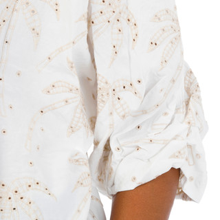 Thumbnail 3: Democracy Plus Palm Tree Eyetlet Top 