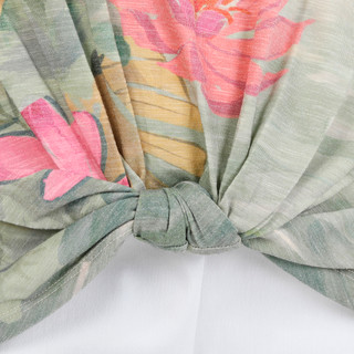 Thumbnail 7: Democracy Plus Short Sleeve Floral Knot Top 