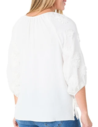 Thumbnail 2: Ana & Rose Women's 3/4 Sleeve Top 