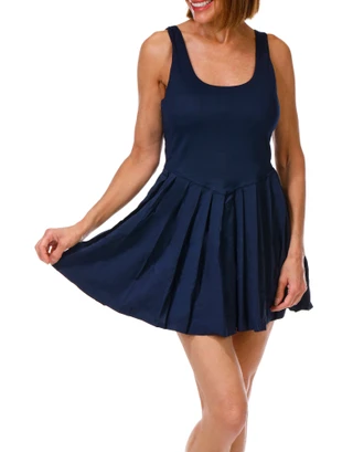 Thumbnail 6: Danskin Women's Sleeveless Active Pleated Court Dress 