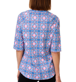 Thumbnail 4: REEL LEGENDS Women's Short Sleeve BeachPro Crew Neck Top 