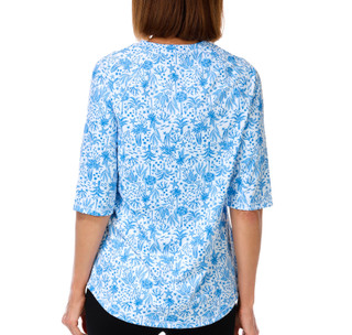 Thumbnail 3: REEL LEGENDS Women's Short Sleeve BeachPro Crew Neck Top 