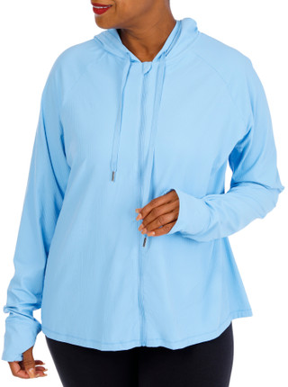 Thumbnail 1: REEL LEGENDS Women's Outdoor Ribbed Zip Up Jacket 