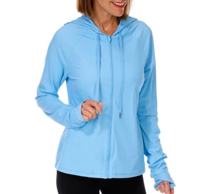 Thumbnail 2: REEL LEGENDS Women's Outdoor Ribbed Zip Up Jacket 