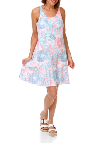 Thumbnail 1: REEL LEGENDS Women's Sleeveless Active Pucker Dress 