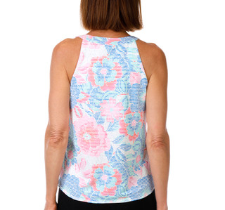 Thumbnail 2: REEL LEGENDS Women's Sleeveless High Scoop Neck Pucker Top 