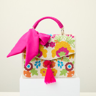 Thumbnail 2: AMERICA AND BEYOND Bloom Cascade Satchel 
