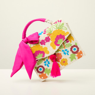Thumbnail 1: AMERICA AND BEYOND Bloom Cascade Satchel 