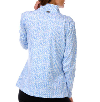 Thumbnail 2: Palm House Women's Long Sleeve Quarter Zip Sport Top 