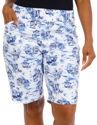 Thumbnail 1: Coral Bay Plus Print Bermuda Shorts 