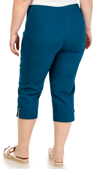 Thumbnail 3: Coral Bay Plus Diamond Hem Capris 