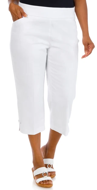 Thumbnail 1: Coral Bay Plus Diamond Hem Capris 