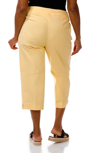 Thumbnail 2: Coral Bay Plus Gold Shell Hem Capris 
