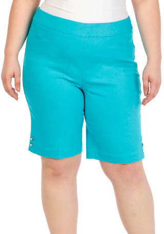 Thumbnail 1: Coral Bay Plus Pearl Hem Bermuda Shorts 