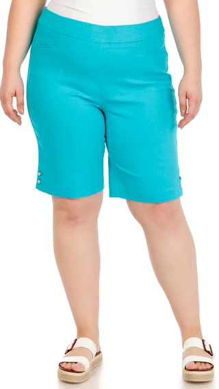 Thumbnail 5: Coral Bay Plus Pearl Hem Bermuda Shorts 